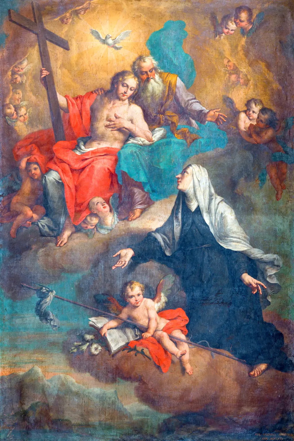 Holy Trinity with Saint Angela Merici